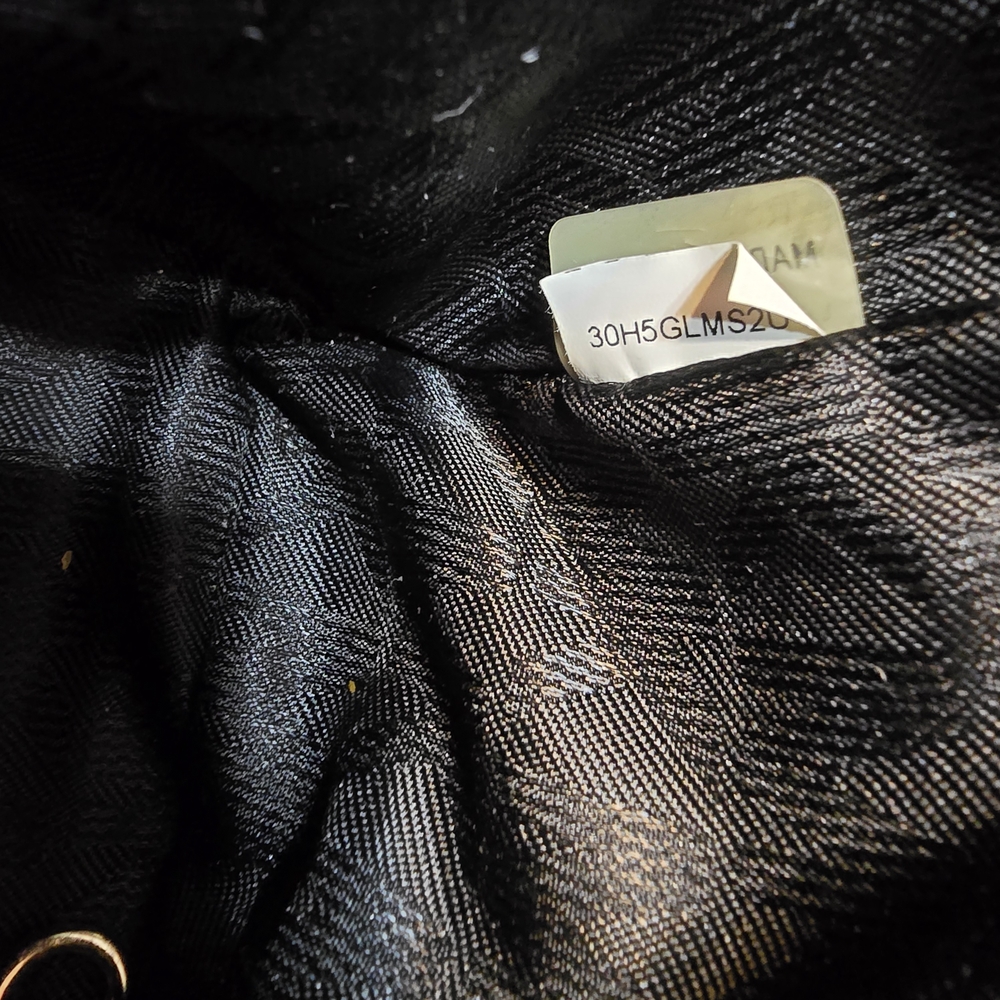 Michael Kors Selma Medium Black Suede Leather Chevron Satchel - Picture 11 of 13